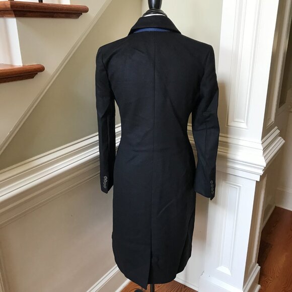 NWT JCREW Mirabelle Top Coat Womens 6 Black Italian Wool Cashmere BM546 NEW - Picture 10 of 16